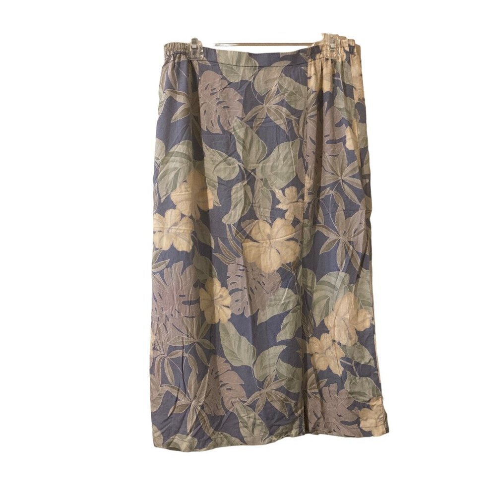 Women's Tropical Nani of Hawaii Skirt Elastic Waist Lightweight Large VGC Resort